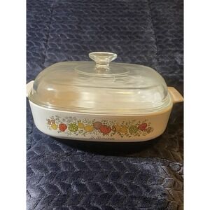 CORNING WARE SPICE OF LIFE 10" 2 1/2 QT CASSEROLE DISH & LID A 10 B CORNING USA
